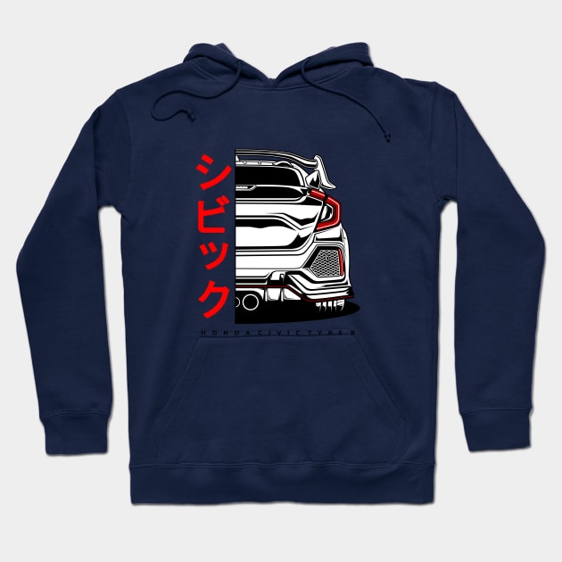 Honda Civic Type R Hoodie by cturs